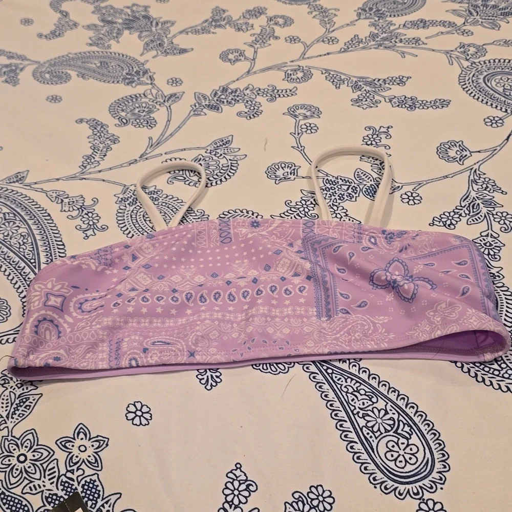 ❤️10/$13 New girls bandana print swim top